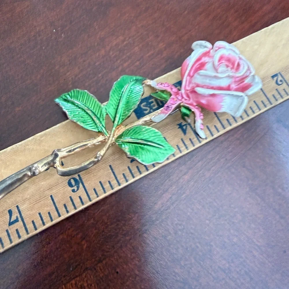 Vintage Large Rose Brooch